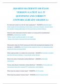 2024 HESI MATERNITY OB EXAM VERSION 1 LATEST ALL 55 QUESTIONS AND CORRECT ANSWERS ALREADY GRADED A+