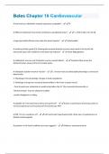 Bates Chapter 16 Cardiovascular  Questions And Answers Graded A+