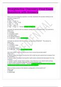 Straighterline Chemistry Final Exam Questions with Answers 