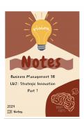 Strategic Management Part 1 -3 Detailed Notes