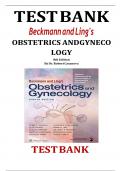 Test Bank For Beckmann and Ling's Obstetrics and Gynecology 8th Edition by Dr. Robert Casanova All Chapters (1-50) | A+ ULTIMATE GUIDE 2020