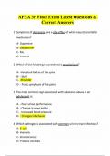 APEA 3P Final Exam Latest Questions & Correct Answers Free