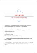 CHDA EXAM 2024 QUESTIONS & ANSWERS  