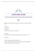 CHHA FINAL EXAM QUESTIONS 2024 WITH GUARANTEED ACCURATE ANSWERS