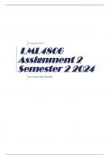 LML4806 Assignment 2 Semester 2 2024