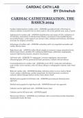 CARDIAC CATHETERIZATION, THE BASICS 2024