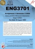 ENG3701 Assignment 1 (COMPLETE ANSWERS) Semester 2 2024 - DUE 20 August 2024