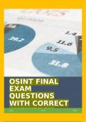 OSINT FINAL EXAM QUESTIONS WITH CORRECT ANSWERS!!