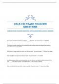 CSLB C20 TRADE TOUGHER QUESTIONS WITH GUARANTEED ACCURATE ANSWERS