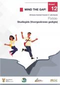 MIND THE GAP Afrikaans Huistaal Vraestel 2: Letterkunde Poësie Graad 12 Studiegids (Voorgeskrewe gedigte)