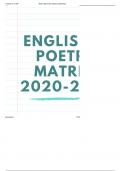 Matric ieb poetry syllabus 2020 2022