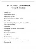 PN 140 Exam 1 Questions With Complete Solutions