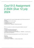 Cos1512 Assignment  2 2024 |Due 12 july  2024