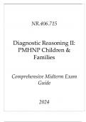 (JHU) NR.406.715 Diagnostic Reasoning II( PMHNP Children & Families) Comprehensive Midterm Exam