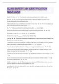 sUAS Safety 324 Certification Quiz Exam  Questions Well Answered|21 Pages