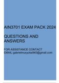 AIN3701 Exam pack 2024(Questions and answers)