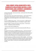 2024 CREST CPSA EXAM WITH 100%  COMPLETE SOLUTIONS RATED A (300+  QUESTIONS AND CORRECT ANSWERS) |  (EXPERT VERIFIED)