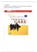 Test Bank - Emergency Care 14th Edition (Daniel Limmer, 2020), Latest Edition || Instant Download