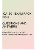 ICA1501 Exam pack 2024(Questions and answers)