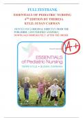 Essentials of Pediatric Nursing 3rd & 4th Edition Test Banks, By Theresa Kyle, Susan Carman |LATEST Edition| All Chapters included