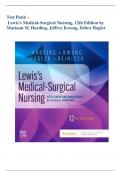 TEST BANK- Lewis's Medical-Surgical Nursing 12th Edition ( Harding, Kwong & Hagler-2022), Latest Edition || All Chapters 