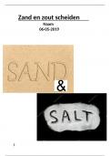 verslag: zout-zand mengels scheiden 