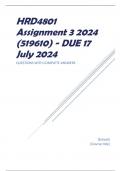 HRD4801 Assignment 3 2024 (519610) - DUE 17 July 2024