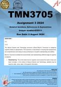 TMN3705 Assignment 3 (COMPLETE ANSWERS) 2024 (655511 ) - DUE 2 August 2024