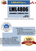 LML4806 Assignment 2 (COMPLETE ANSWERS) Semester 2 2024