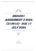 HRD4801 Assignment 3 2024 (519610) - DUE 17 July 2024