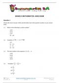 Grade 9 Mathematics (MATH) June Paper and Memo - 2024