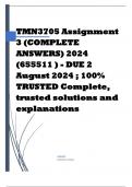 TMN3705 Assignment 3 (COMPLETE ANSWERS) 2024 (655511 ) - DUE 2 August 2024 ; 100% TRUSTED Complete, trusted solutions and explanations.