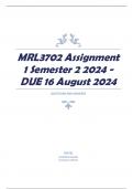 MRL3702 Assignment 1 Semester 2 2024 - DUE 16 August 2024