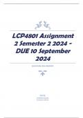 LCP4801 Assignment 2 Semester 2 2024 - DUE 10 September 2024