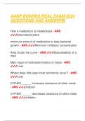 AANP BOARDS REAL EXAM 2024  QUESTIONS AND ANSWERS 