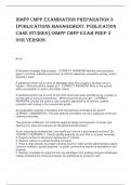 ISMPP CMPP Examination Preparation 3  [Publications management, publication  case studies]/ISMPP CMPP Exam Prep 3  our version