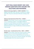 AHIP FINAL EXAM NEWEST 2025-2026  VERSION QUESTIONS WITH GOLDEN TIPS  SOLUTIONS AND REVEWEIRS