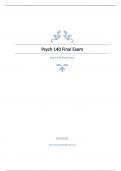 Psych 140 Final Exam questions with complete solutions 2024