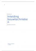 Samenvatting -  barb13 Inleiding bouwtechnieken