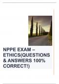 NPPE EXAM – ETHICS(QUESTIONS & ANSWERS 100% CORRECT!)