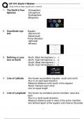 GY 101: EXAM 1 REVIEW QUESTIONS WITH CORRECT ANSWERS RATED 100% CORRECT!!