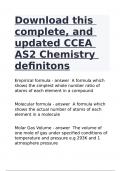 Download this complete, and updated CCEA AS2 Chemistry definitons|GUARANTEED SUCCESS