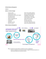 Summary Revenue Management year 2 IHM Stenden