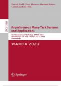 Asynchronous Many-Task Systems and Applications: Second International Workshop, WAMTA 2024, Knoxville, TN, USA, February 14–16, 2024, Proceedings (Lecture Notes in Computer Science, 14626) 