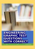 ENGINEERING GRAPHIC TEST QUESTIONS WITH CORRECT ANSWERS!!