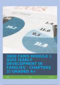 3800 FAMS MODULE 1 QUIZ (EARLY DEVELOPMENT IN FAMILIES - CHAPTERS 2) GRADED A+