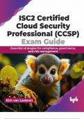 ISC2 Certified Cloud Security Professional (CCSP) Exam Guide: Essential strategies for compliance, governance, and risk management (English Edition) 1st Edition 2024 with complete solution