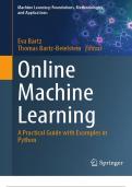 Solution Manual for Online Machine Learning: A Practical Guide with Examples in Python (Machine Learning: Foundations, Methodologies, and Applications) 1st ed. 2024 Edition with complete solution