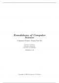 Exam (elaborations) Foundations of Computer Science 