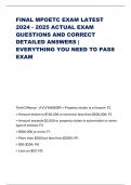 FINAL MPOETC EXAM LATEST 2024 - 2025 ACTUAL EXAM QUESTIONS AND CORRECT DETAILED ANSWERS | EVERYTHING YOU NEED TO PASS EXAM